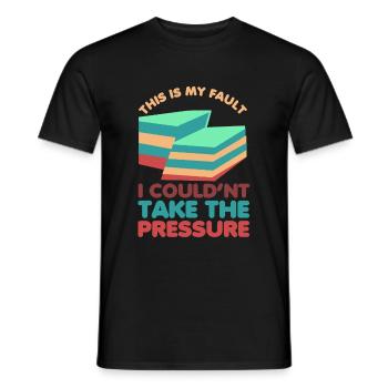 Geologie Wortspiel Das ist meine Schuld Geologe - Männer T-Shirt - Schwarz - Vorne - AI Model Male 178 light (178cm)