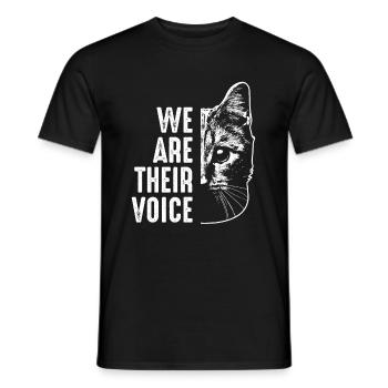 Langue des chats Protection des animaux contre l’expérimentation animale - T-shirt homme - noir - Devant - AI Model Male 178 light (178cm)