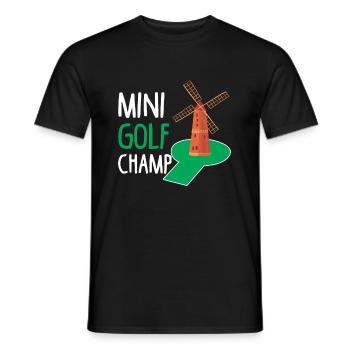 golf Champ Putt Golf golf champion de golf - T-shirt homme - noir - Devant - AI Model Male 178 light (178cm)