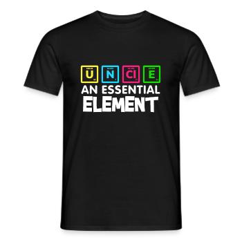 Drôle de chimie oncle élément tableau périodique - T-shirt homme - noir - Devant - AI Model Male 178 light (178cm)