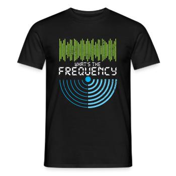 Wie ist die Frequenz Amateurfunk Geschenk - Männer T-Shirt - Schwarz - Vorne - AI Model Male 178 light (178cm)