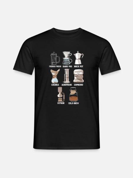 Méthode au café Caféine Espresso Latte - T-shirt homme - noir