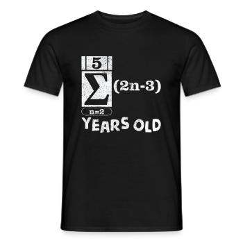 Sweet Sixteen Gift Math 16 years old - Men's T-Shirt - black - Front - AI Model Male 178 light (178cm)