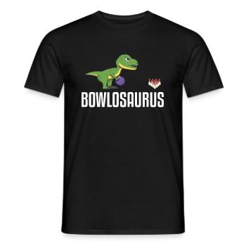 Bowling dinosaure bowler drike dino - T-shirt homme - noir - Devant - AI Model Male 178 light (178cm)