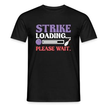 Strike Loading Club Bowler Bowling Joueur - T-shirt homme - noir - Devant - AI Model Male 178 light (178cm)
