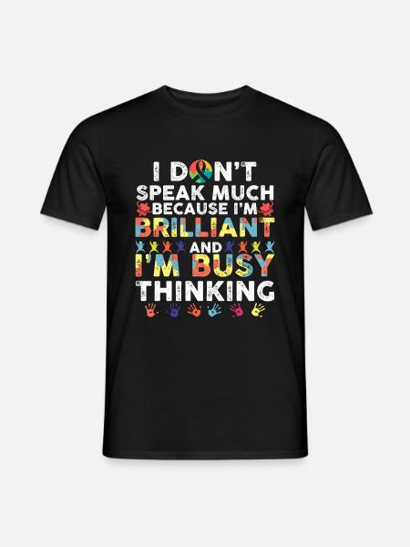 Brillantes Kind Sohn Tochter Familie Autismus Bewu - Männer T-Shirt - Schwarz