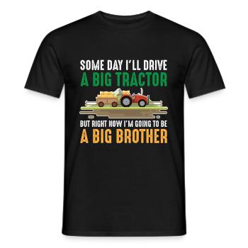 Toddler brother tractor big son sibling - Men's T-Shirt - black - Front - AI Model Male 178 light (178cm)