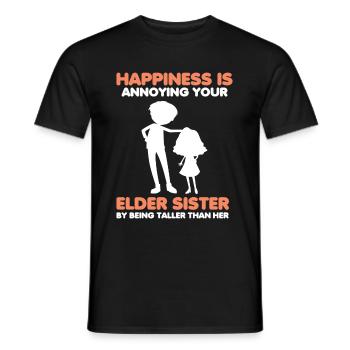 Geschwister Familie Nervige große Schwester Bruder - Männer T-Shirt - Schwarz - Vorne - AI Model Male 178 light (178cm)