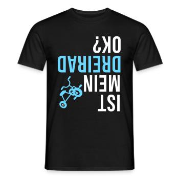 Jardin d'enfants tricycle à l'envers - T-shirt homme - noir - Devant - AI Model Male 178 light (178cm)