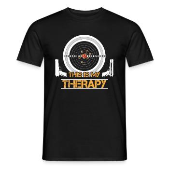 Tir pour armes Tireurs cibles - T-shirt homme - noir - Devant - AI Model Male 178 light (178cm)