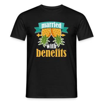 Ananas Swinger Perverses Ehepaar Swinging Sex - Männer T-Shirt - Schwarz - Vorne - AI Model Male 178 light (178cm)