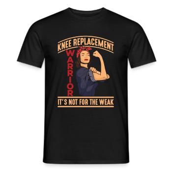 Guerrier de chirurgie de remplacement du genou - T-shirt homme - noir - Devant - AI Model Male 178 light (178cm)