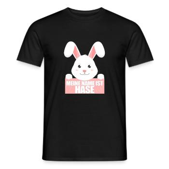 MEIN NAME IST HASE - Männer T-Shirt - Schwarz - Vorne - AI Model Male 178 light (178cm)