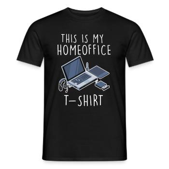 Computer Humor Homeoffice Humor - Männer T-Shirt - Schwarz - Vorne - AI Model Male 178 light (178cm)