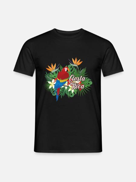 Costa Rica Land Natur Vogel Tropischer Papagei - Männer T-Shirt - Schwarz