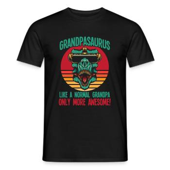 Opa Dinosaurier Fantastischer Großvater - Männer T-Shirt - Schwarz - Vorne - AI Model Male 178 light (178cm)