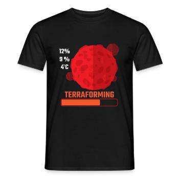 Jeu de plateau Terraforming Mars - T-shirt homme - noir - Devant - AI Model Male 178 light (178cm)