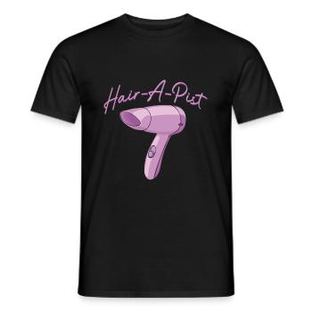 Coiffeur thérapeute coiffeur coiffeur esthéticienne - T-shirt homme - noir - Devant - AI Model Male 178 light (178cm)