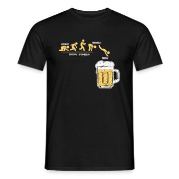 Bier Woche Durstiger Freitag Alkohol Wochenende - Männer T-Shirt - Schwarz - Vorne - AI Model Male 178 light (178cm)