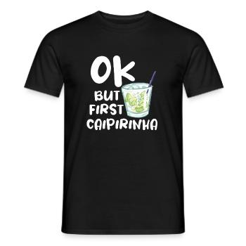 Caipirinha Cocktail Barkeeper Trink Humor - Männer T-Shirt - Schwarz - Vorne - AI Model Male 178 light (178cm)