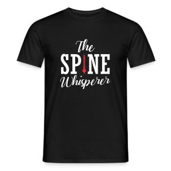 Spine Whisperer Chiropractor Orthopedist - Men's T-Shirt - black - Front - AI Model Male 178 light (178cm)