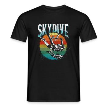 Parachutistes avion - T-shirt homme - noir - Devant - AI Model Male 178 light (178cm)