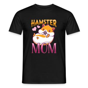 Hamster doux Amour amoureux - T-shirt homme - noir - Devant - AI Model Male 178 light (178cm)