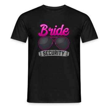 Junggesellinnen Party Heirat Braut Sicherheit Mädc - Männer T-Shirt - Schwarz - Vorne - AI Model Male 178 light (178cm)