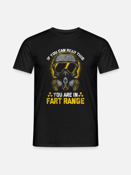 Valper humor farting mann venn far - T-skjorte herre - svart