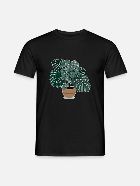 Monstera plant Beautiful houseplant - Men's T-Shirt - black