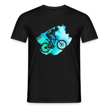 VTT course garçons cyclisme en plein air - T-shirt homme - noir - Devant - AI Model Male 178 light (178cm)