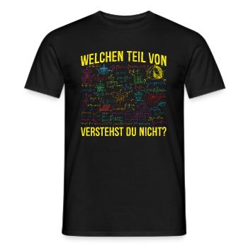 Lustiger Mathematik Algebra Spruch Mathe Formeln - Männer T-Shirt - Schwarz - Vorne - AI Model Male 178 light (178cm)