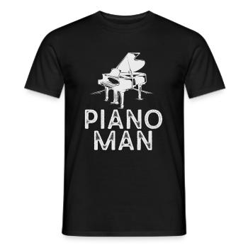 Klavierlehrer Musikalisch Instrument Komponist - Männer T-Shirt - Schwarz - Vorne - AI Model Male 178 light (178cm)