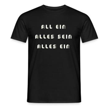 Alleinsein Wortspiel Laozi Weisheit - Männer T-Shirt - Schwarz - Vorne - AI Model Male 178 light (178cm)