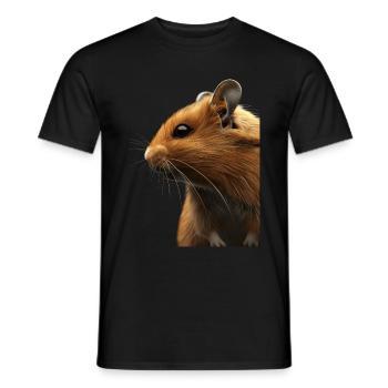 Hamster - T-shirt homme - noir - Devant - AI Model Male 178 light (178cm)