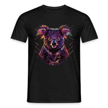 Koala - Men's T-Shirt - black - Front - AI Model Male 178 light (178cm)