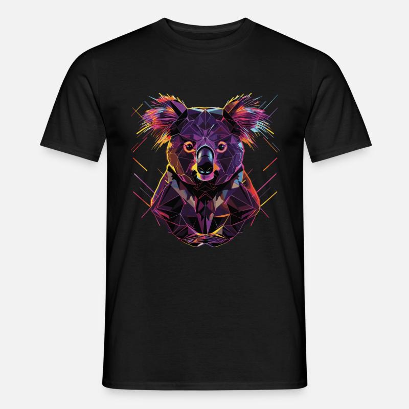 Koala - Männer T-Shirt - Schwarz
