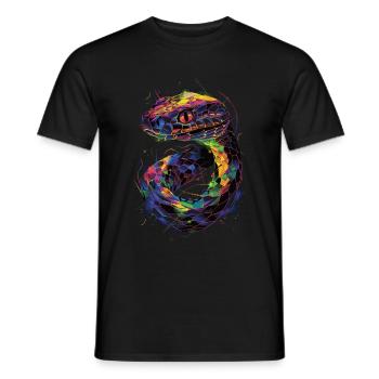 Serpent - T-shirt homme - noir - Devant - AI Model Male 178 light (178cm)