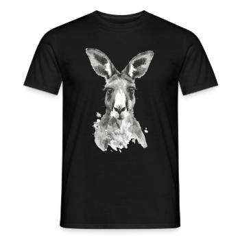 Kangaroo - Men's T-Shirt - black - Front - AI Model Male 178 light (178cm)