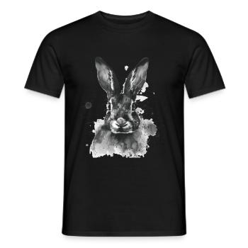 Rabbit - Men's T-Shirt - black - Front - AI Model Male 178 light (178cm)