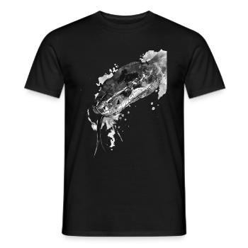 Snake - Men's T-Shirt - black - Front - AI Model Male 178 light (178cm)