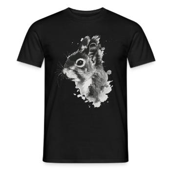 Squirrel - Men's T-Shirt - black - Front - AI Model Male 178 light (178cm)