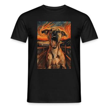 Chien - T-shirt homme - noir - Devant - AI Model Male 178 light (178cm)