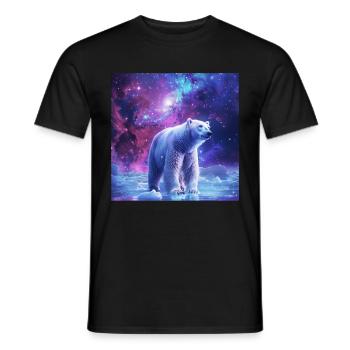 Polar bear - Men's T-Shirt - black - Front - AI Model Male 178 light (178cm)