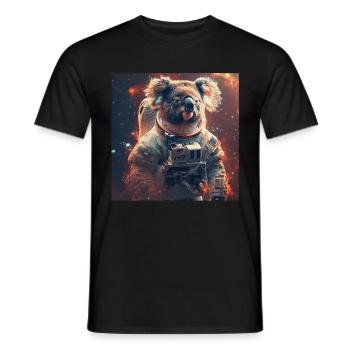 Koala - Men's T-Shirt - black - Front - AI Model Male 178 light (178cm)