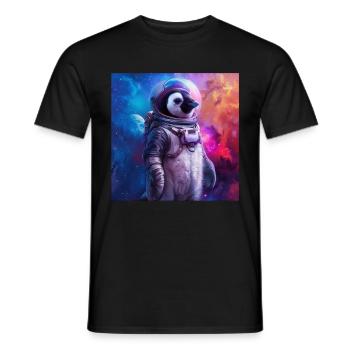 Penguin - Men's T-Shirt - black - Front - AI Model Male 178 light (178cm)