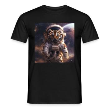 Tigre - T-shirt homme - noir - Devant - AI Model Male 178 light (178cm)