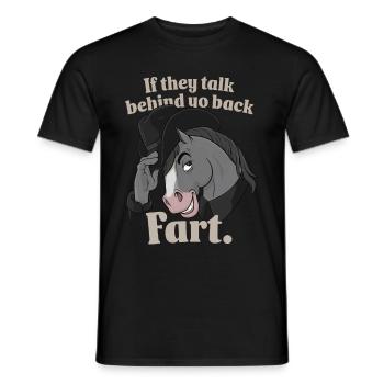 Pferd - Männer T-Shirt - Schwarz - Vorne - AI Model Male 178 light (178cm)