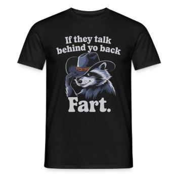 Raccoon - Men's T-Shirt - black - Front - AI Model Male 178 light (178cm)