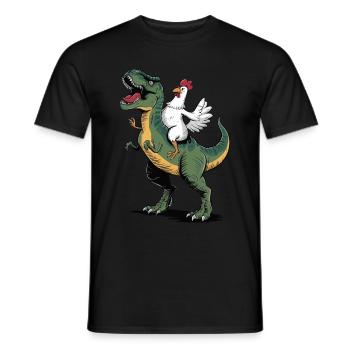 Chicken - Men's T-Shirt - black - Front - AI Model Male 178 light (178cm)